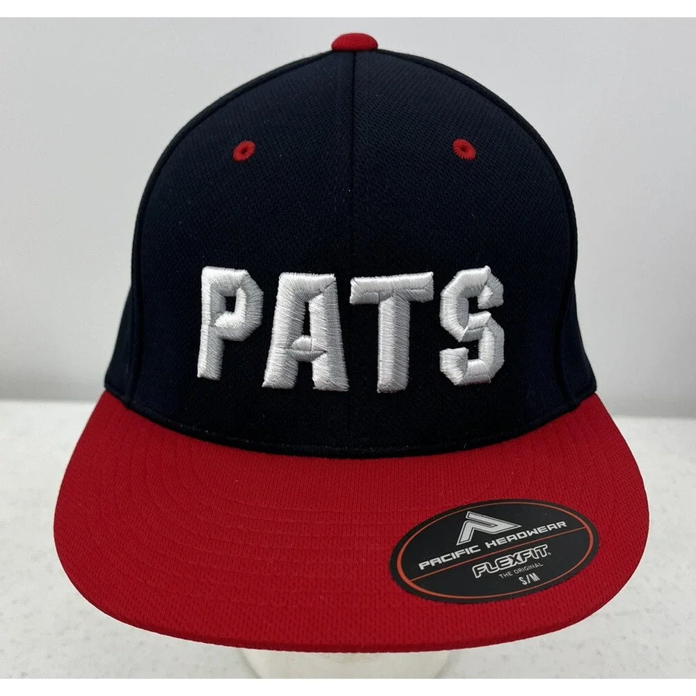 Pacific Headwear New England Patriots Pats Hat Cap Flexfit Small Medium ES342